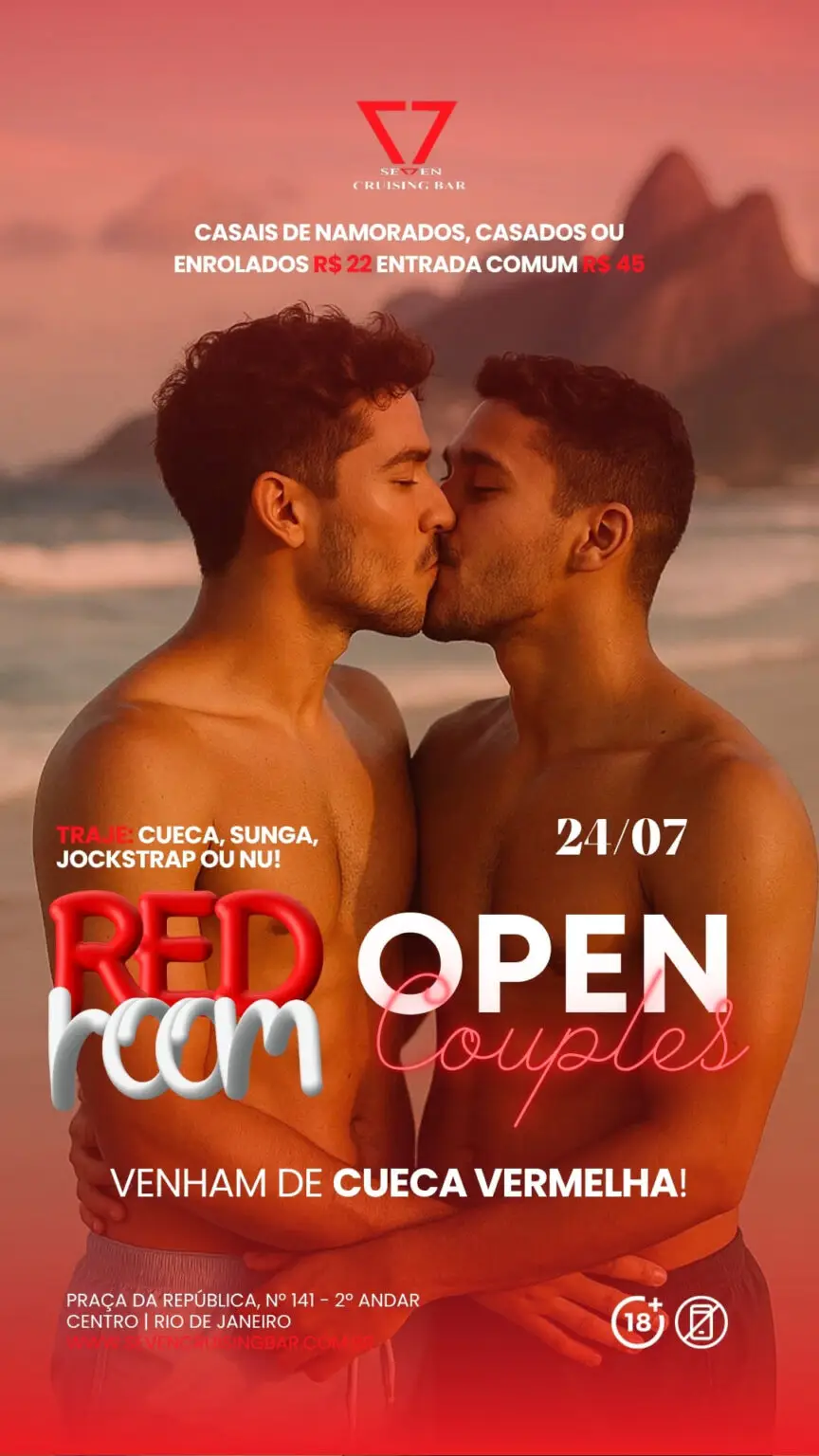 Festa RedRoom + Open Couples Todos no Seven Cruising Bar