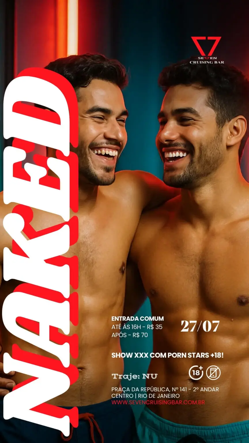 Festa NAKED no Seven Cruising Bar