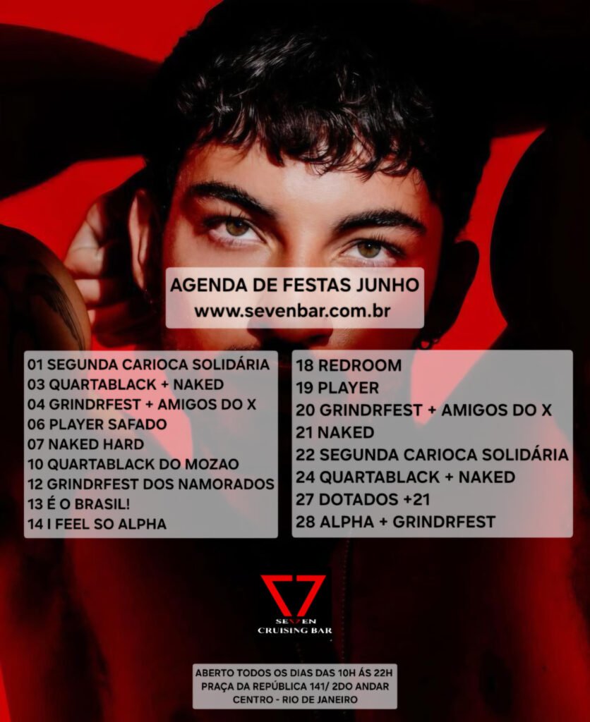 Todos os homens se encontram no Seven Cruising Bar